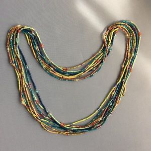 Beaded stretch necklace